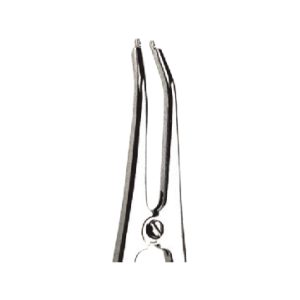 Pinza para colocar ligadura elástica